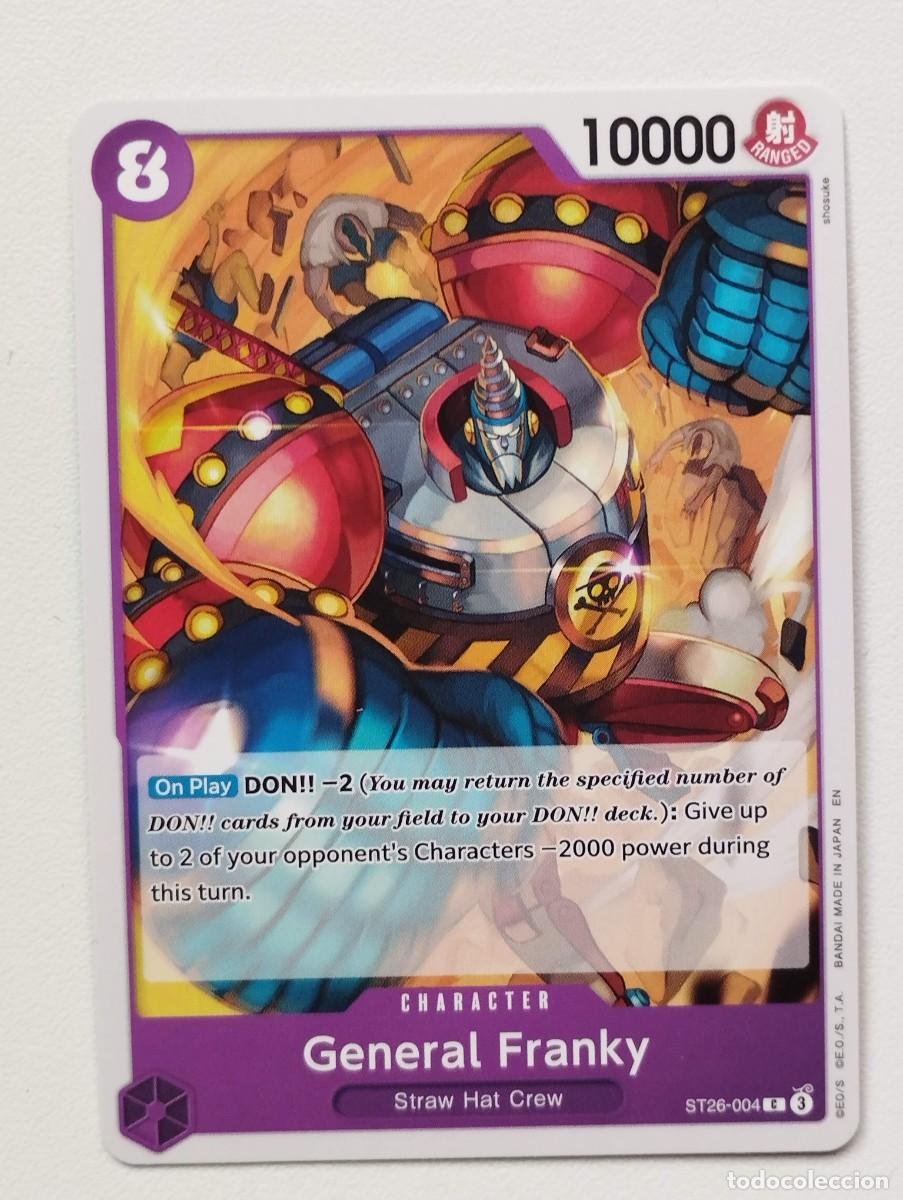 Trading cards: CROMO TRADING CARD ONE PIECE BANDAI - General Franky (ST26-004)