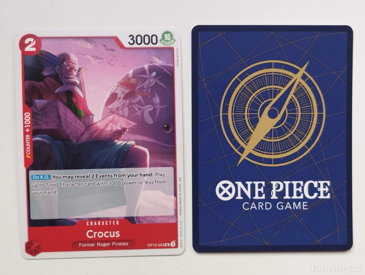 Trading cards: CROMO TRADING CARD ONE PIECE BANDAI - Crocus (OP12-003) UC