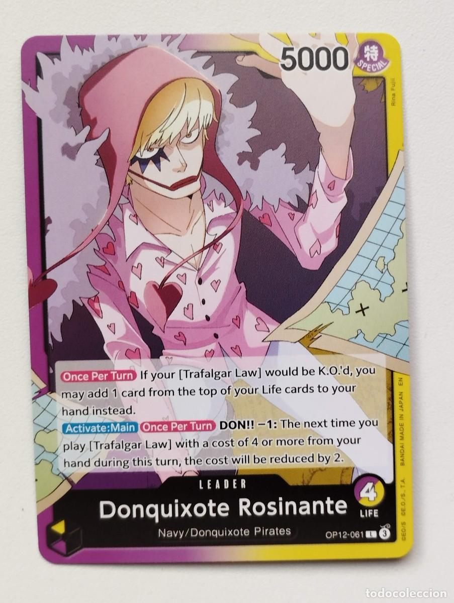 Trading cards: CROMO TRADING CARD ONE PIECE BANDAI - Donquixote Rosinante (OP12-061) (V.1) LIDER LEADER