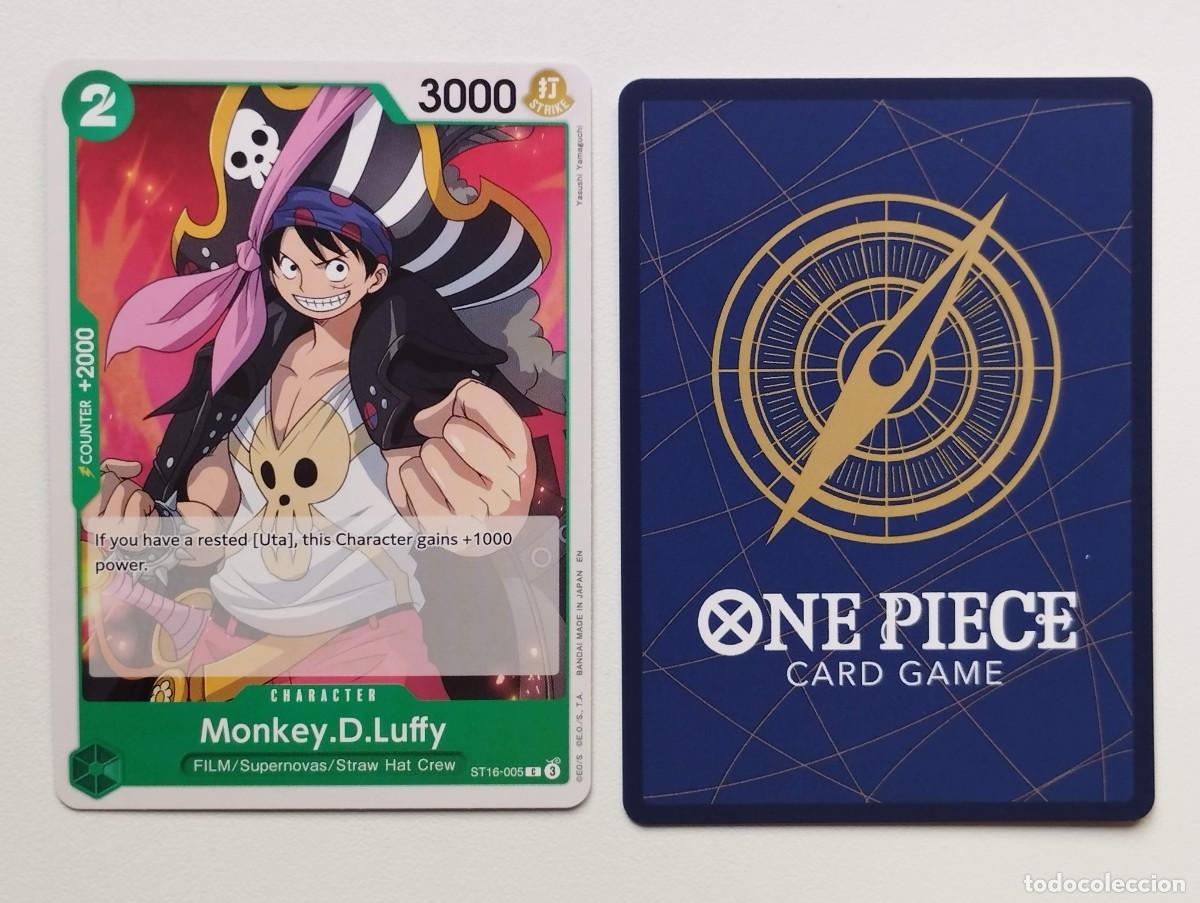 Trading cards: CROMO TRADING CARD ONE PIECE BANDAI - Monkey.D.Luffy (ST16-005) (V.1)