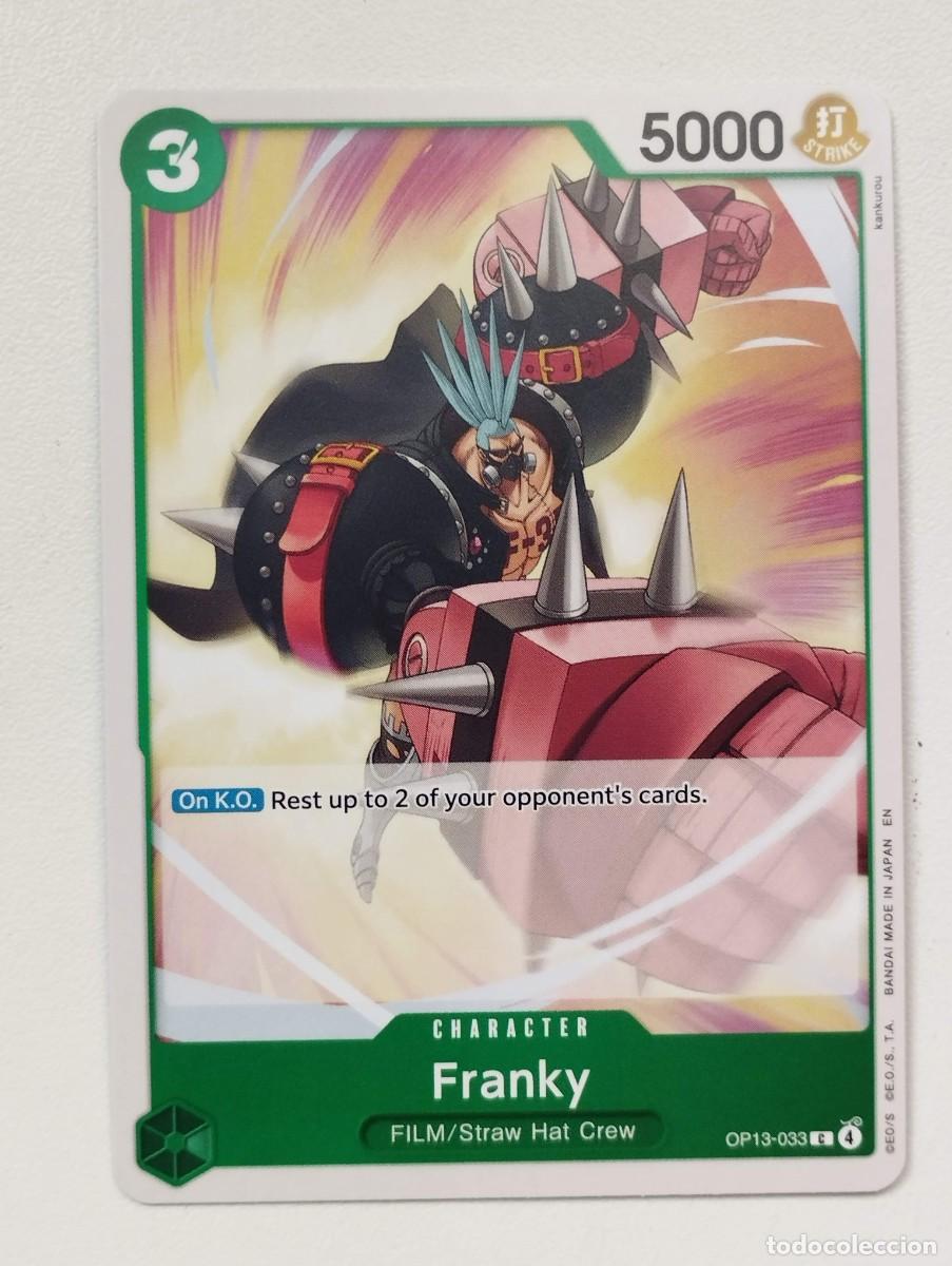 Trading cards: CROMO TRADING CARD ONE PIECE BANDAI - Franky (OP13-033)