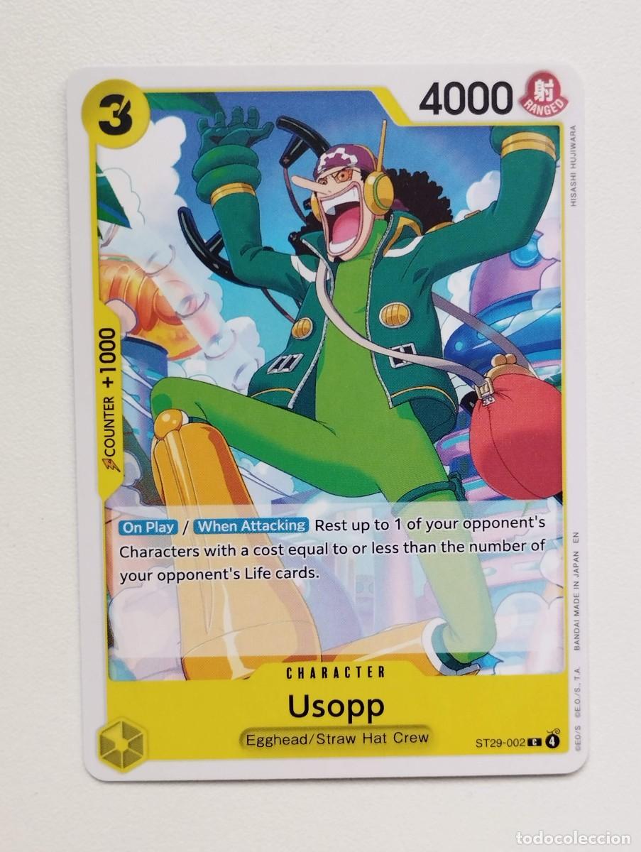 Trading cards: CROMO TRADING CARD ONE PIECE BANDAI - Usopp (ST29-002) (V.1)