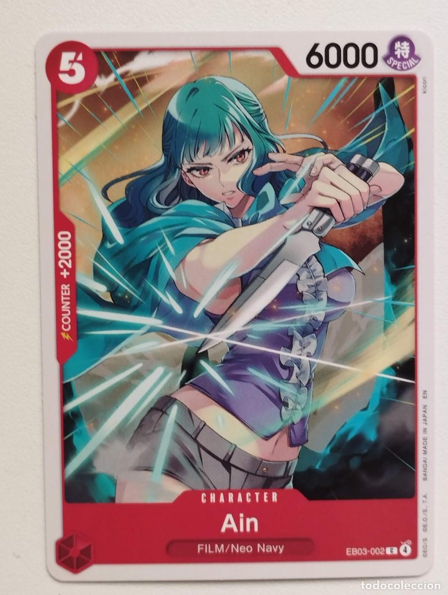 Trading cards: CROMO TRADING CARD ONE PIECE BANDAI - Ain (EB03-002) (V.1)