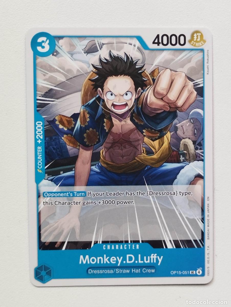 Trading cards: CROMO TRADING CARD ONE PIECE BANDAI - Monkey.D.Luffy (OP15-051) UC