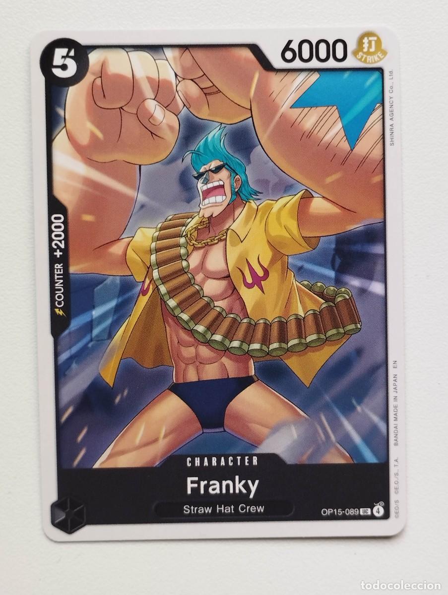 Trading cards: CROMO TRADING CARD ONE PIECE BANDAI - Franky (OP15-089) UC