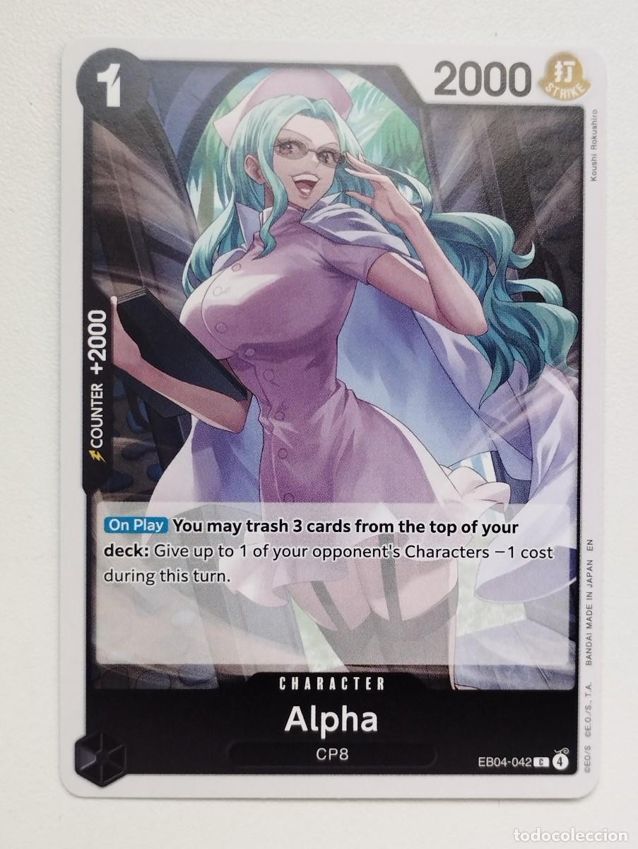 Trading cards: CROMO TRADING CARD ONE PIECE BANDAI - Alpha (EB04-042)