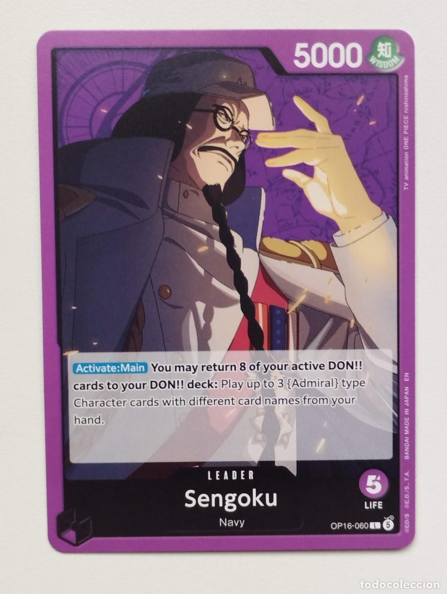 Trading cards: CROMO TRADING CARD ONE PIECE BANDAI - Roronoa Zoro (OP16-053) LIDER LEADER