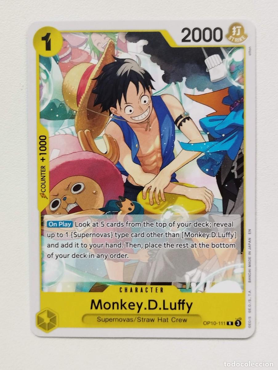 Trading cards: CROMO TRADING CARD ONE PIECE BANDAI - Monkey.D.Luffy (OP10-111) R