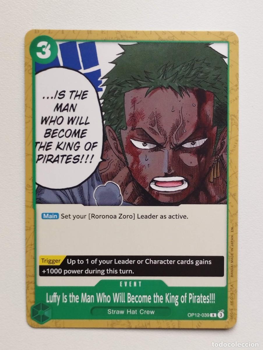 Trading cards: CROMO TRADING CARD ONE PIECE BANDAI - Luffy Is the Man Who Will Become the King of Pirates!! EVENT R