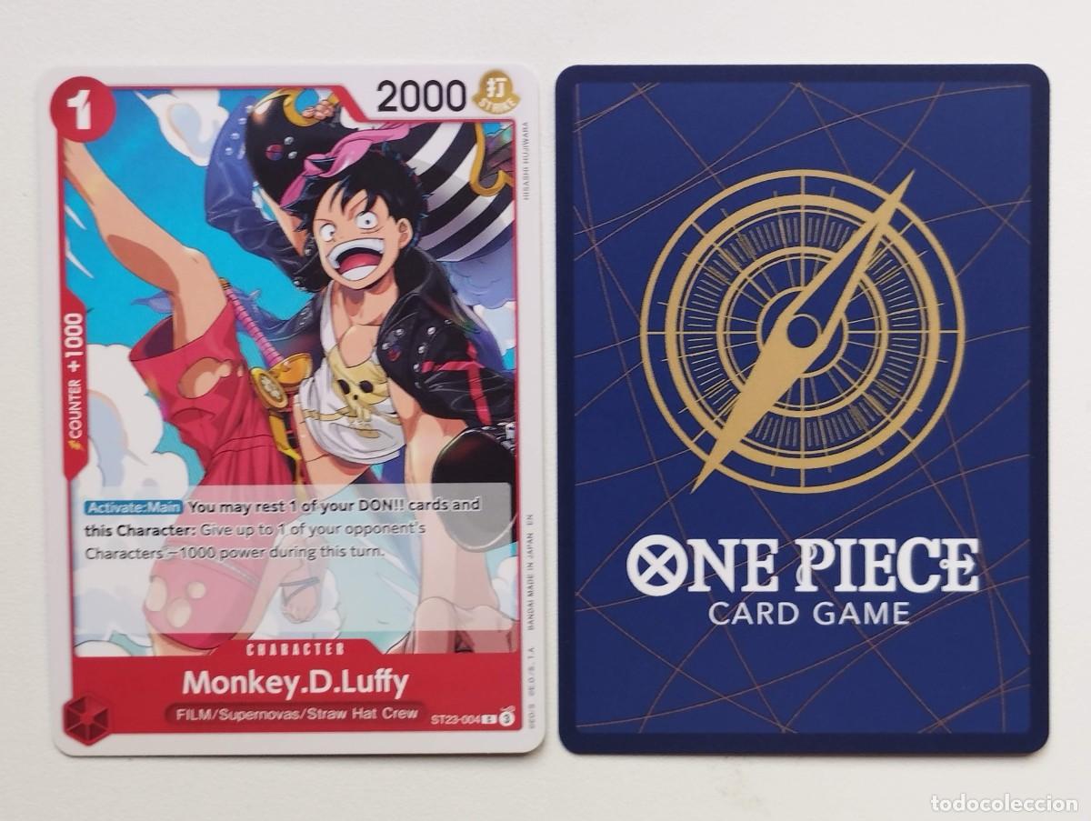Trading cards: CROMO TRADING CARD ONE PIECE BANDAI - Monkey.D.Luffy (ST23-004)