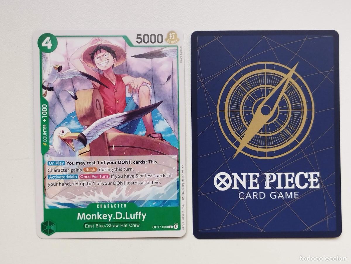 Trading cards: CROMO TRADING CARD ONE PIECE BANDAI - Monkey.D.Luffy (OP17-030)