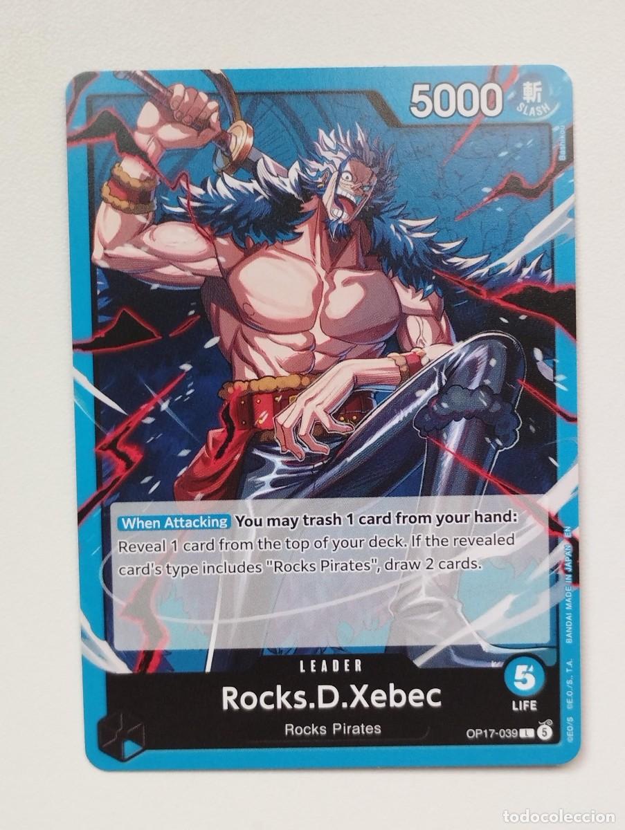 Trading cards: CROMO TRADING CARD ONE PIECE BANDAI - Rocks.D.Xebec (OP17-039) (V.1) LIDER LEADER