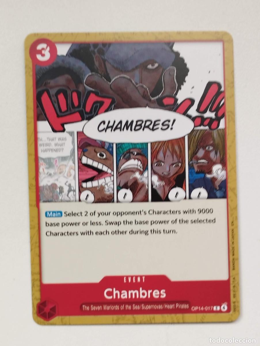 Trading cards: CROMO TRADING CARD ONE PIECE BANDAI - Chambres (OP14-017) EVENT