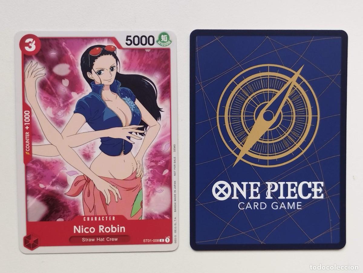 Trading cards: CROMO TRADING CARD ONE PIECE BANDAI - Nico Robin (ST01-008) (V.1)