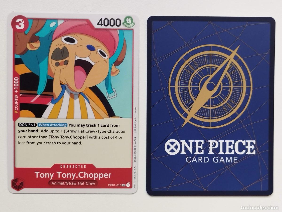 Trading cards: CROMO TRADING CARD ONE PIECE BANDAI - Tony Tony.Chopper (OP01-015) UC