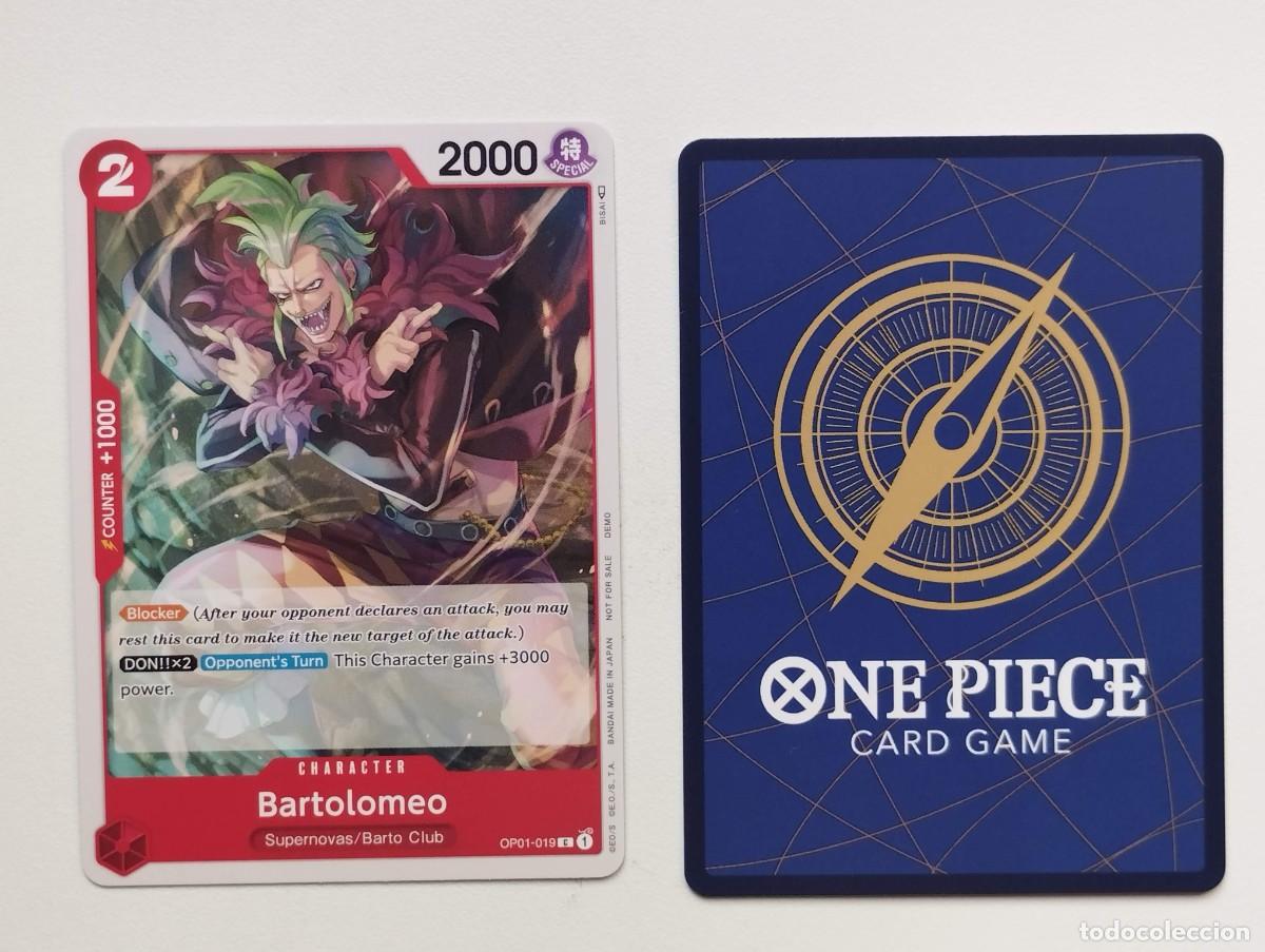 Trading cards: CROMO TRADING CARD ONE PIECE BANDAI - Bartolomeo (OP01-019)