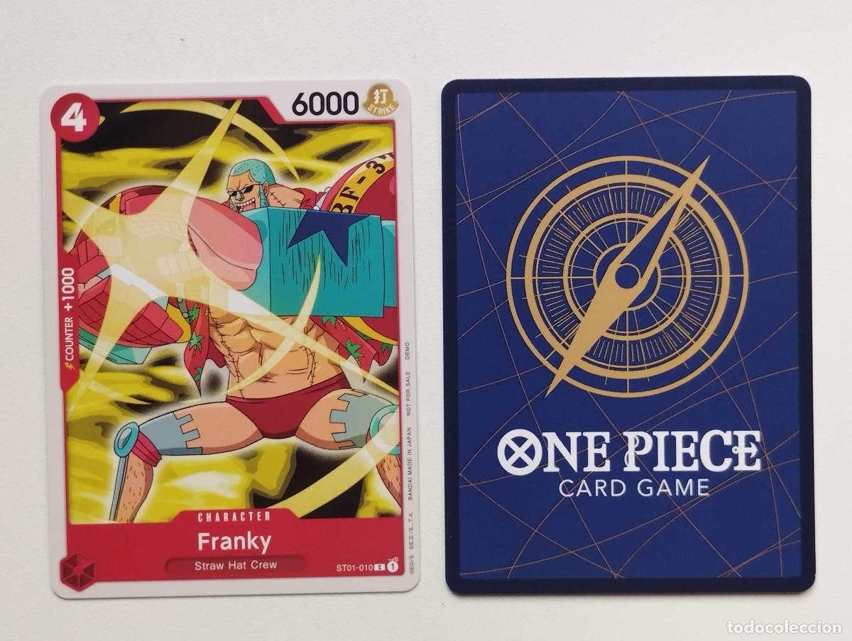 Trading cards: CROMO TRADING CARD ONE PIECE BANDAI - Franky (ST01-010) DEMO