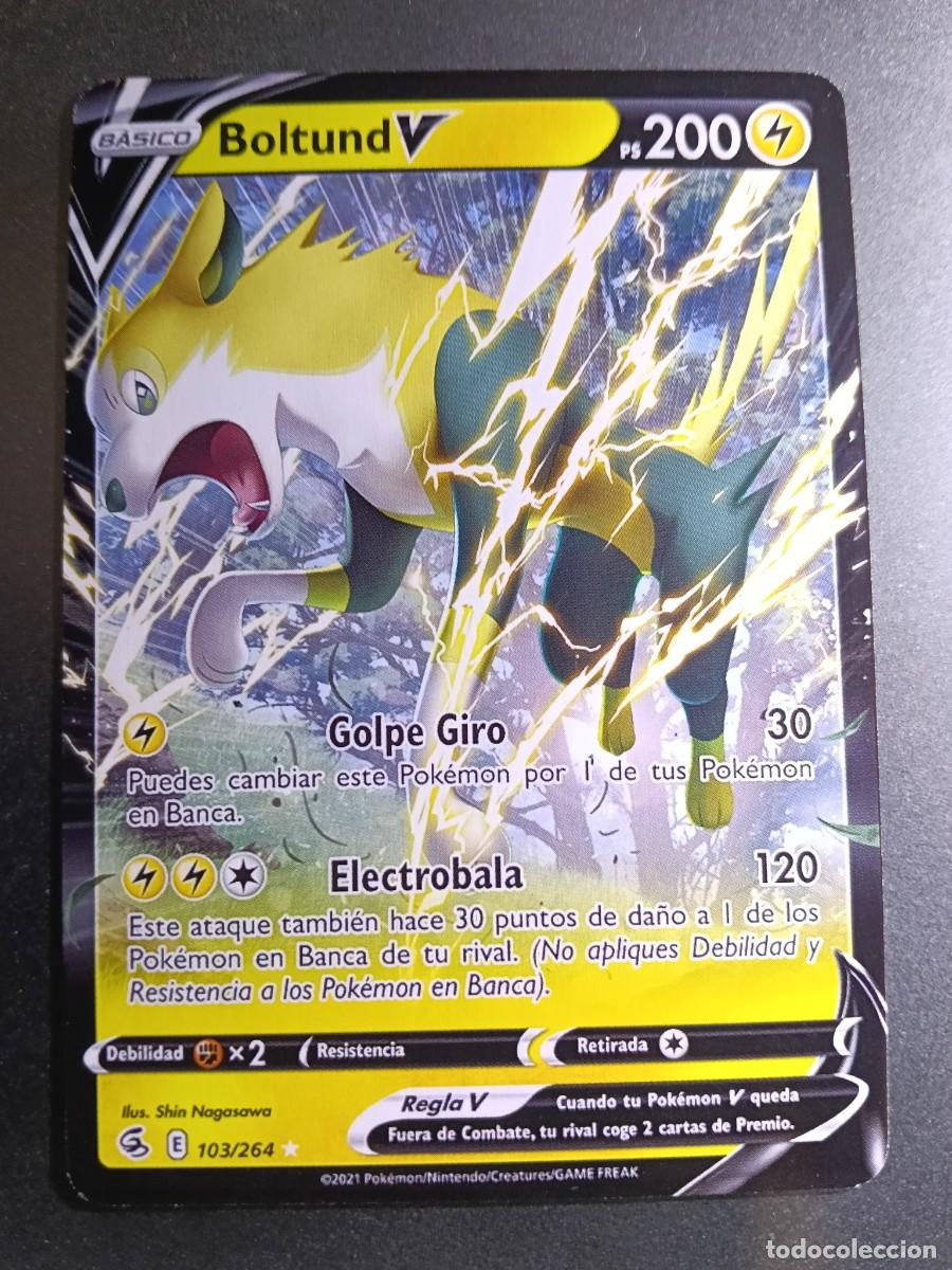 Trading cards: CROMO CARTA BOLTUND V 103/264 GOLPE GIRO ELECTROBALA POKEMON 2021