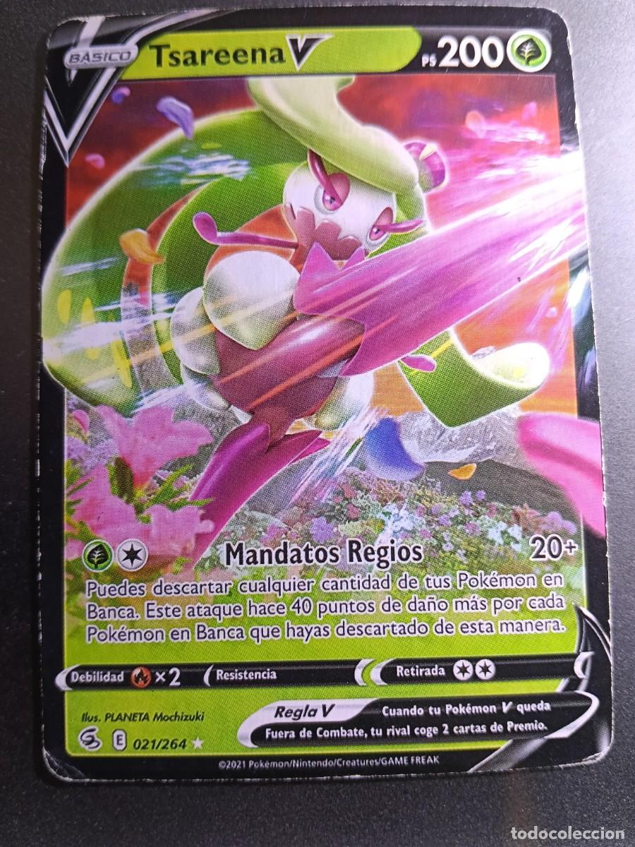 Trading cards: CROMO CARTA TSAREENA V 21/264 MANDATOS REGIOS POKEMON 2021