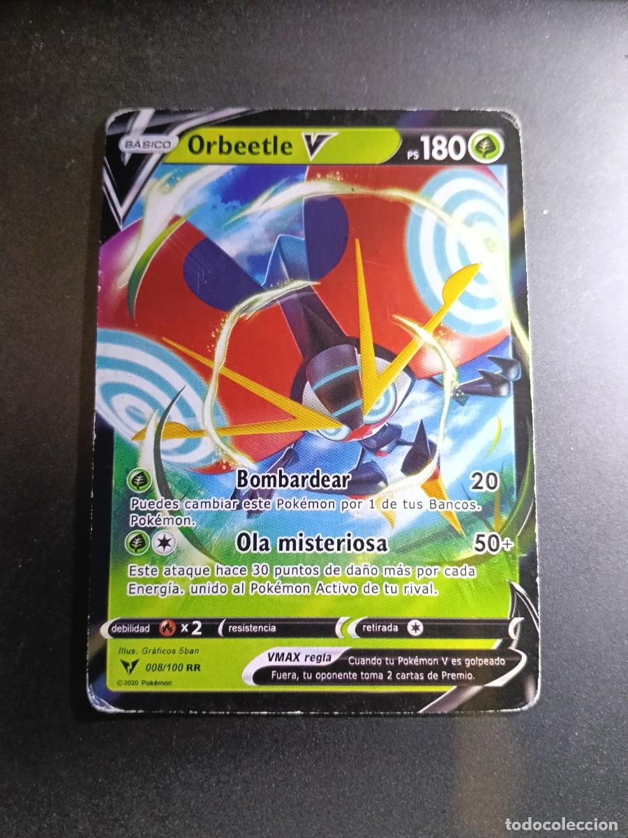 Trading cards: CROMO CARTA ORBEETLE V 8/100 BOMBARDEAR OLA MISTERIOSA POKEMON 2020