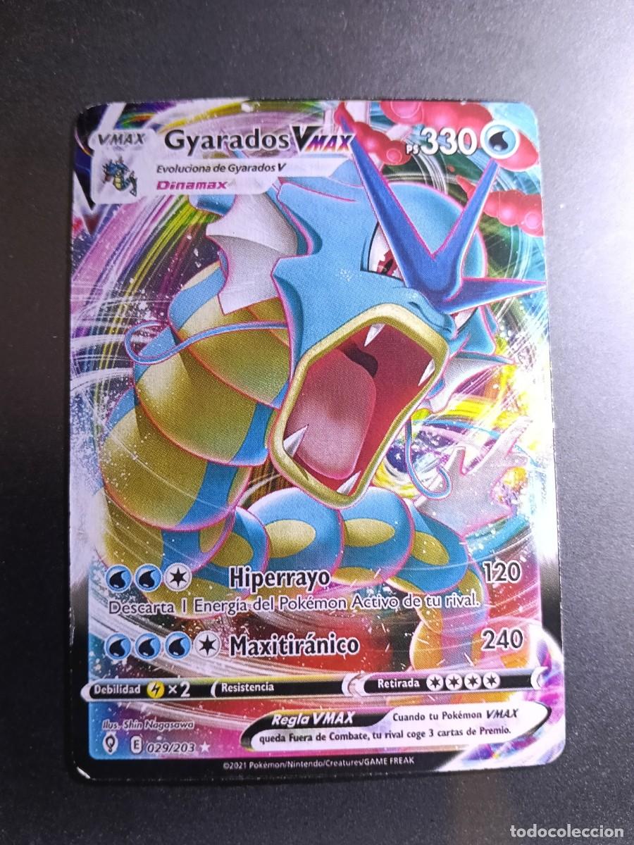 Trading cards: CROMO CARTA GYARADOS VMAX 29/203 HIPERRAYO MAXITIRANICO POKEMON 2021