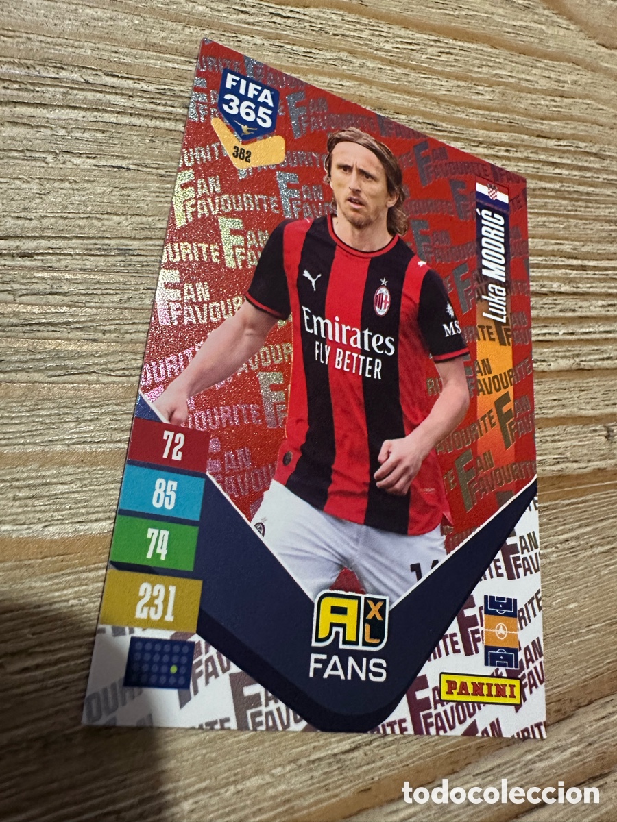 Trading cards: MODRIC MILAN FAN FAVOURITE 382 PARALLEL ROJO RED FIFA 365 2027 PANINI ADRENALYN XL