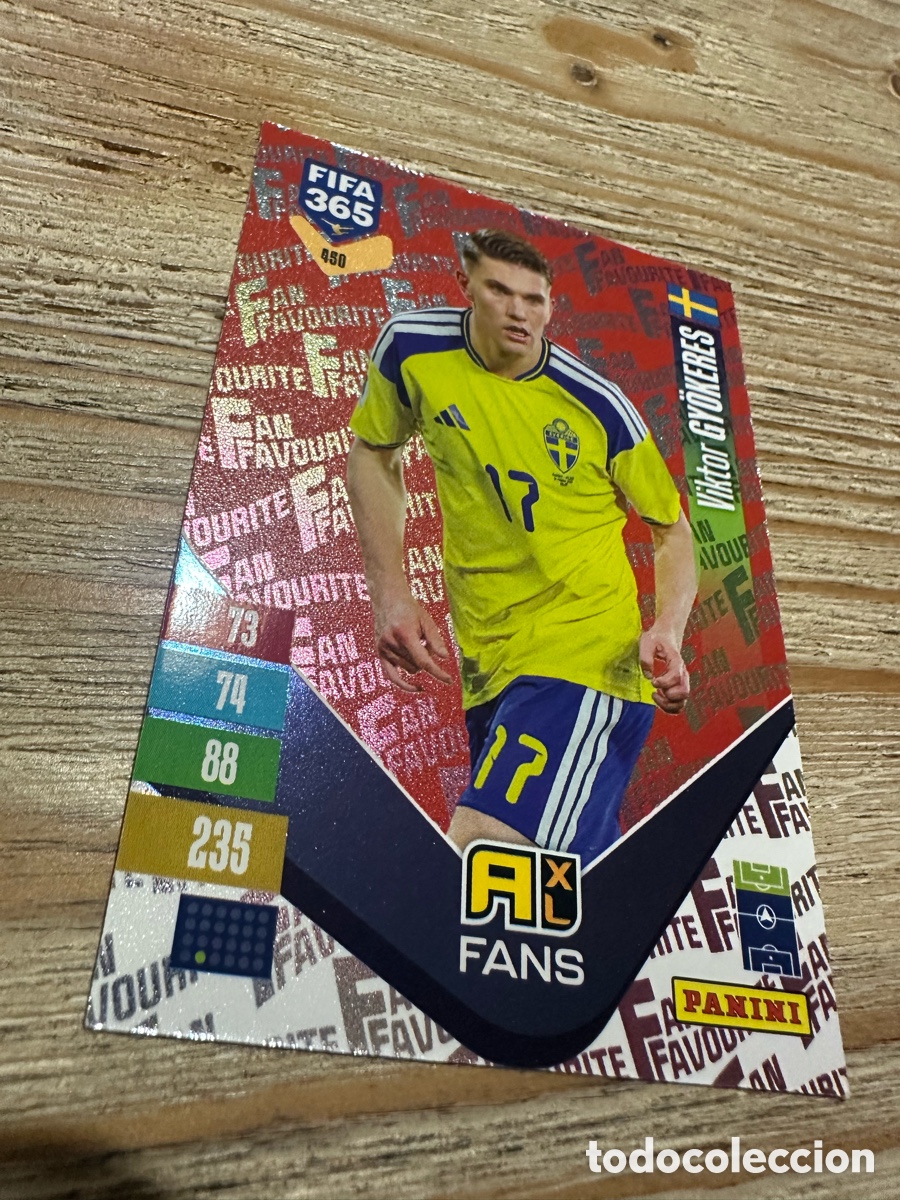 Trading cards: GYOKERES SUECIA FAN FAVOURITE 450 PARALLEL ROJO RED FIFA 365 2027 PANINI ADRENALYN XL
