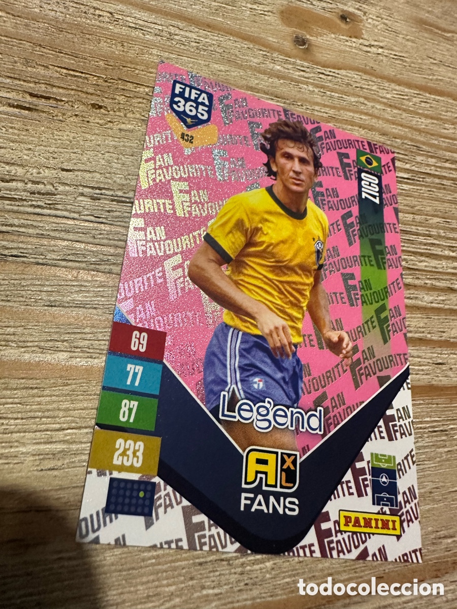 Trading cards: ZICO BRASIL FAN FAVOURITE 432 LEGEND PARALLEL ROSA PINK FIFA 365 2027 PANINI ADRENALYN XL
