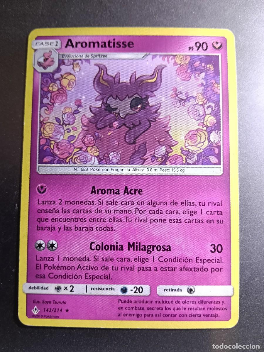 Trading cards: CROMO CARTA AROMATISSE 142/214 AROMA ACRE COLONIA MILAGROSA N&ordm;683 POKEMON 2019