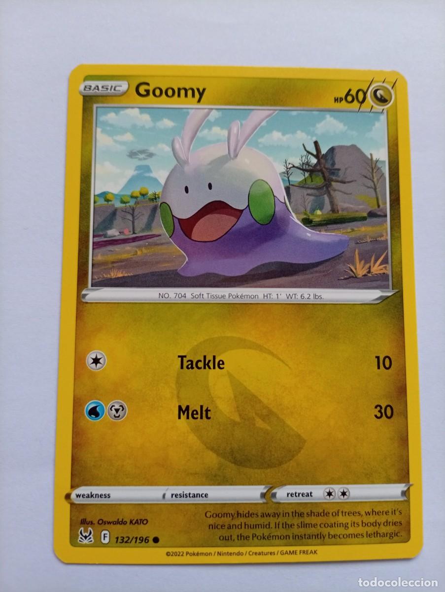 Trading cards: Carta Pok&eacute;mon de Goomy, correspondiente a la edici&oacute;n de 2022. - N&uacute;mero de colecci&oacute;n 132/196. - Idio