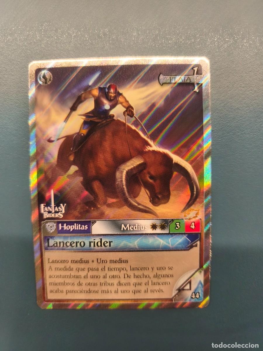 Sammelkarten: Fantasy Riders la invasi&oacute;n de los gigantes N&ordm;44 Lancero rider medius