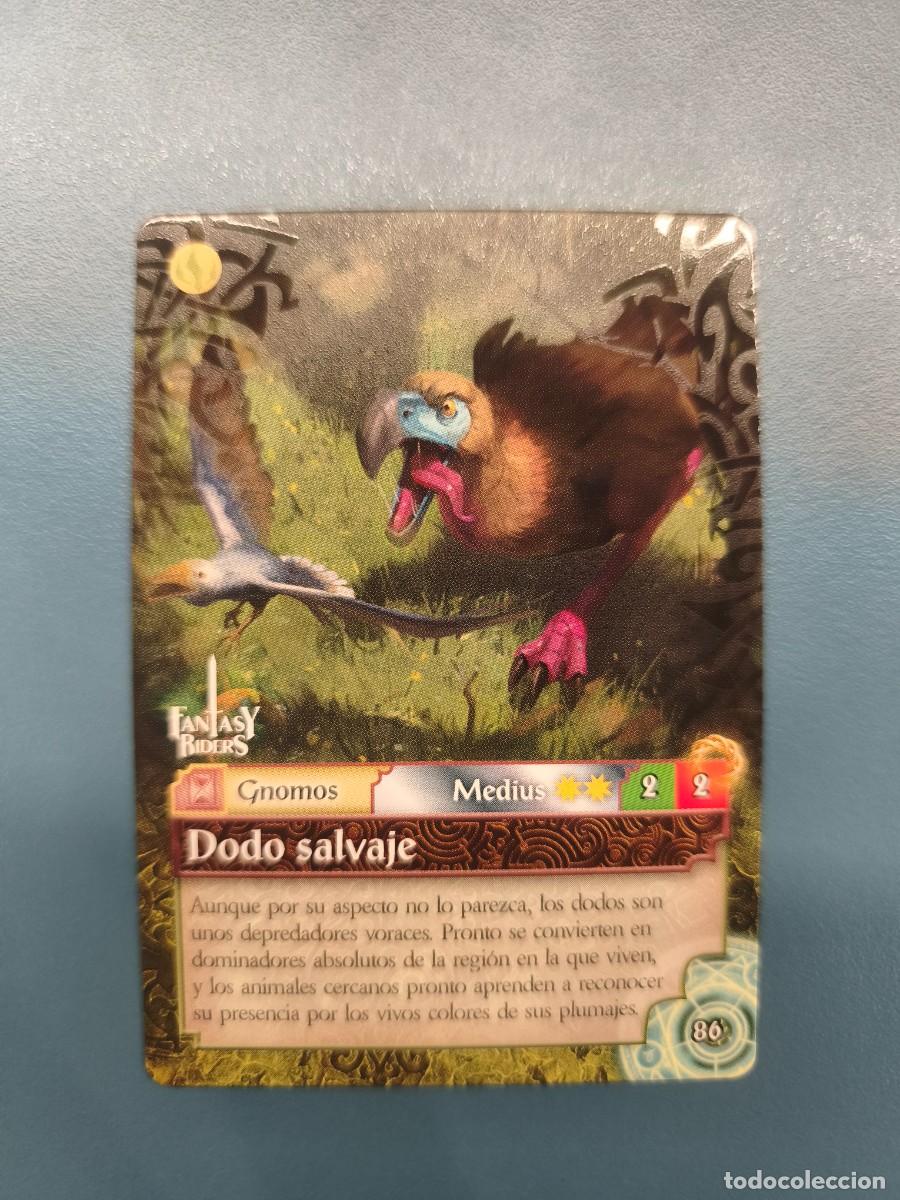 Sammelkarten: Fantasy Riders la invasi&oacute;n de los gigantes N&ordm;86 Dodo salvaje medius