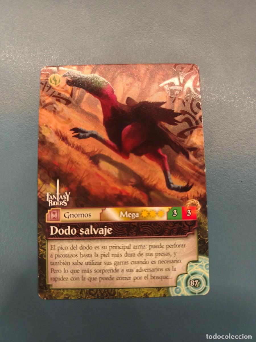 Sammelkarten: Fantasy Riders la invasi&oacute;n de los gigantes N&ordm;87 Dodo salvaje mega