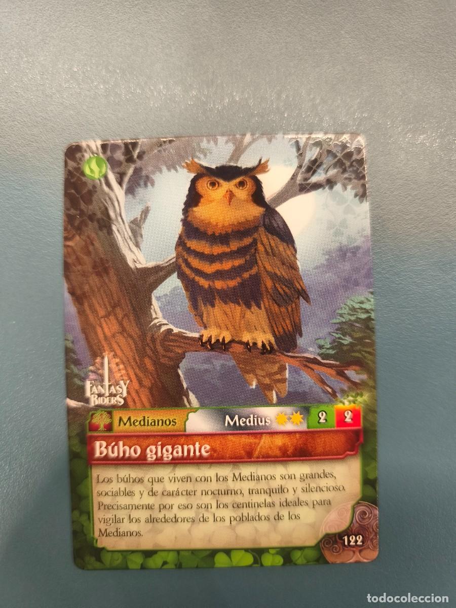Sammelkarten: Fantasy Riders la invasi&oacute;n de los gigantes N&ordm;122 B&uacute;ho gigante medius
