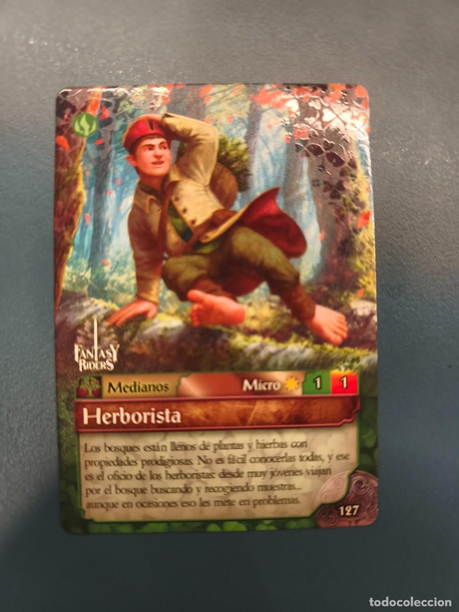 Sammelkarten: Fantasy Riders la invasi&oacute;n de los gigantes N&ordm;127 Herborista micro
