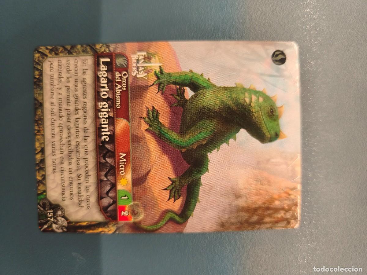 Sammelkarten: Fantasy Riders la invasi&oacute;n de los gigantes N&ordm;157 Lagarto gigante micro
