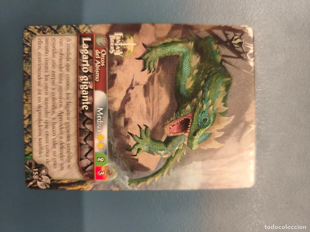 Sammelkarten: Fantasy Riders la invasi&oacute;n de los gigantes N&ordm;158 Lagarto gigante medius