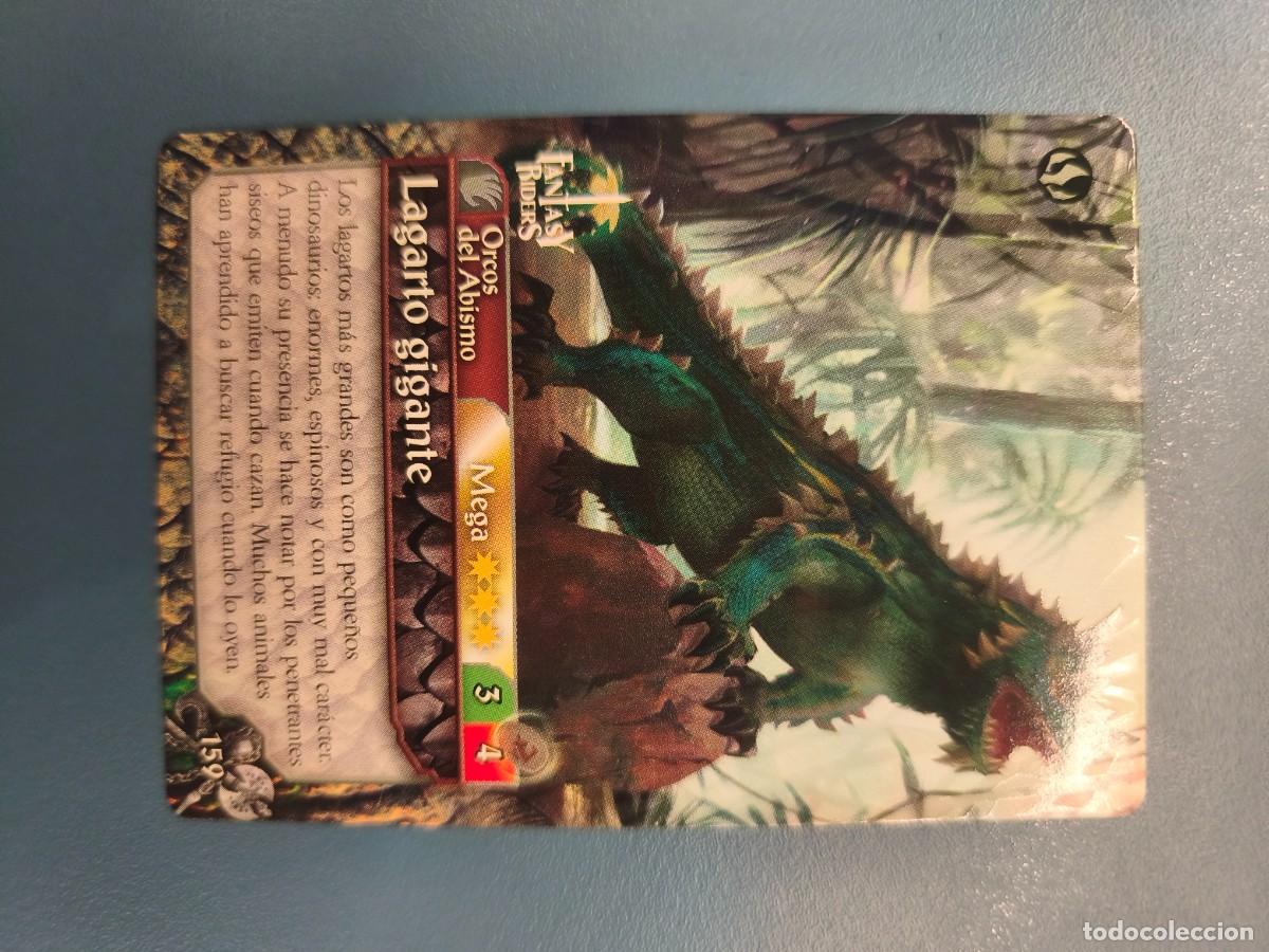 Sammelkarten: Fantasy Riders la invasi&oacute;n de los gigantes N&ordm;159 Lagarto gigante mega