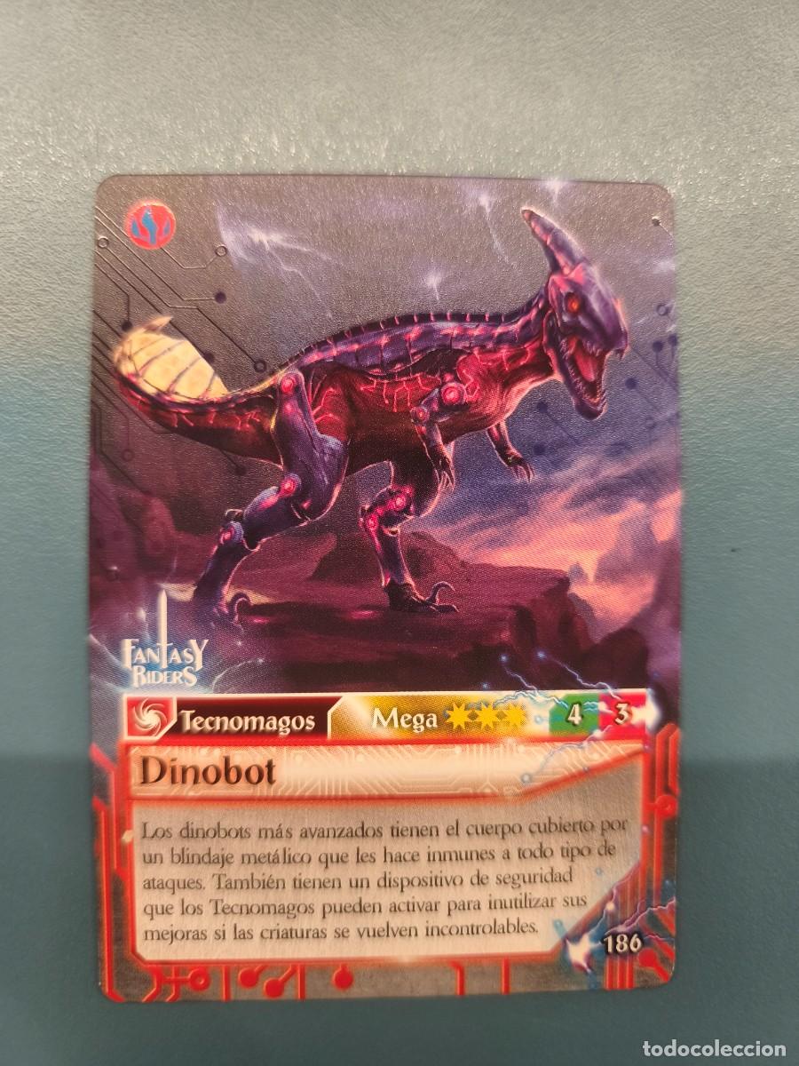 Sammelkarten: Fantasy Riders la invasi&oacute;n de los gigantes N&ordm;186 Dinobot mega