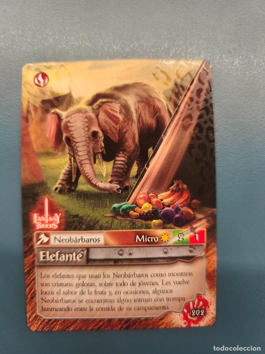 Trading Cards: Fantasy Riders la invasi&oacute;n de los gigantes N&ordm;202 Elefante micro