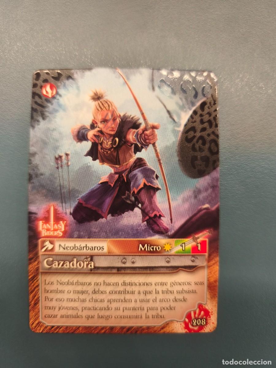 Trading Cards: Fantasy Riders la invasi&oacute;n de los gigantes N&ordm;208 Cazadora micro
