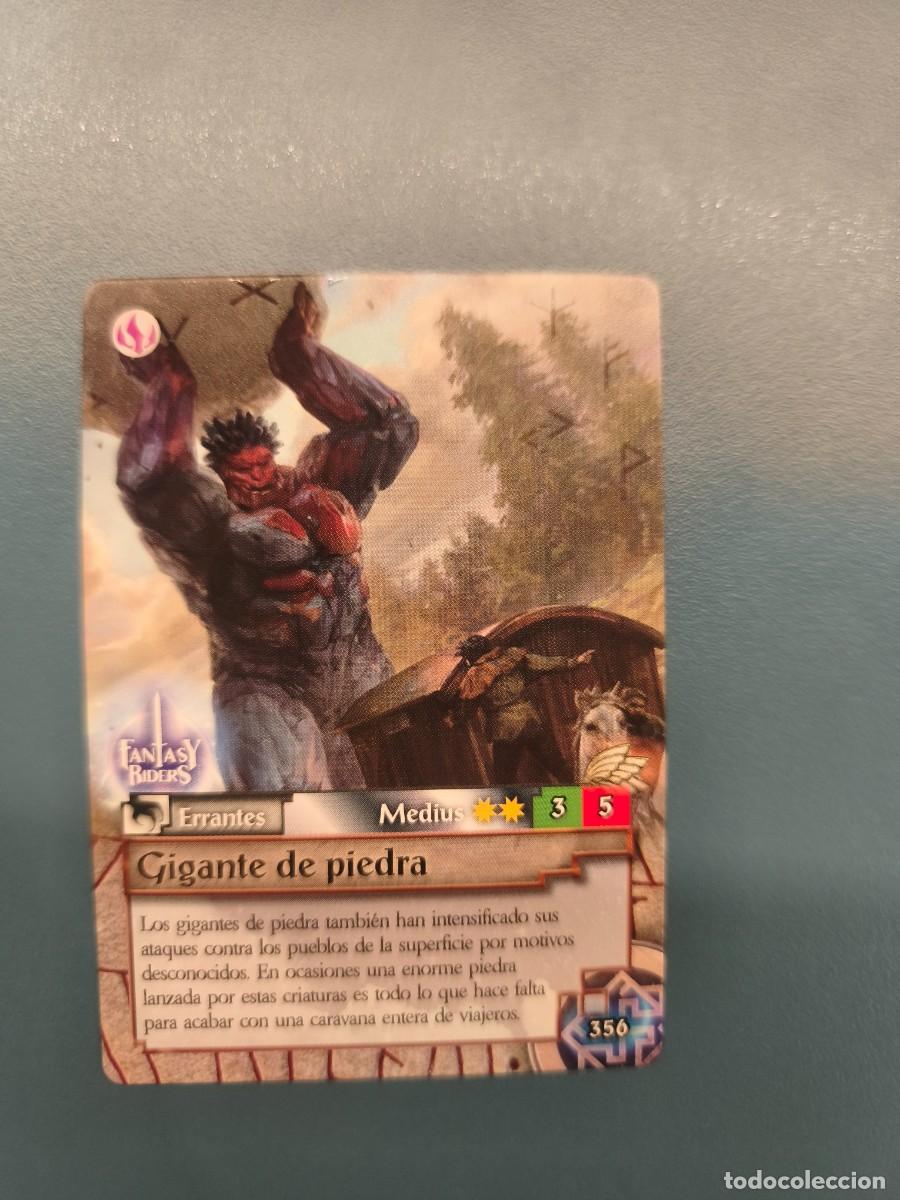 Trading cards: Fantasy Riders la invasi&oacute;n de los gigantes N&ordm;356 Gigante de piedra medius
