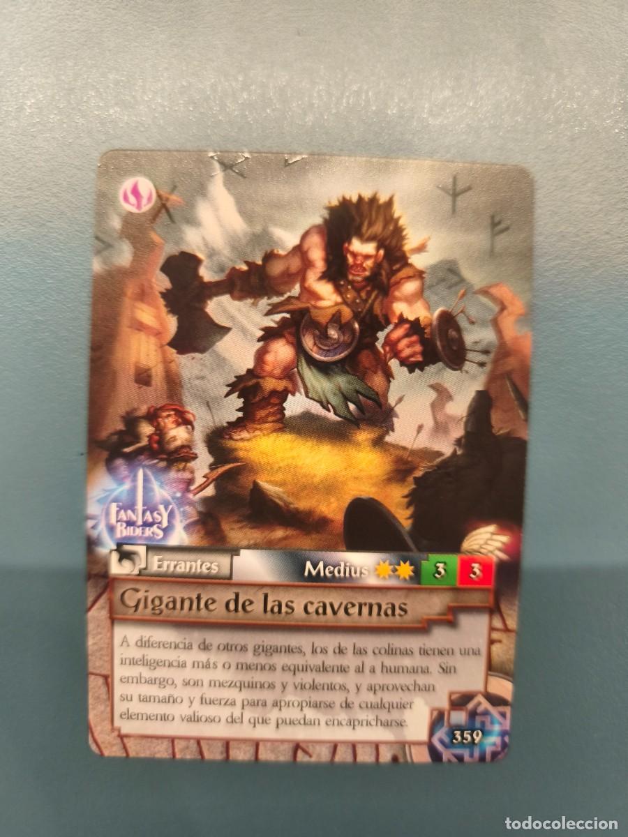 Trading cards: Fantasy Riders la invasi&oacute;n de los gigantes N&ordm;359 Gigante de las cavernas medius