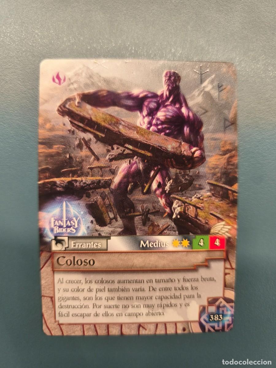 Trading cards: Fantasy Riders la invasi&oacute;n de los gigantes N&ordm;383 Coloso medius