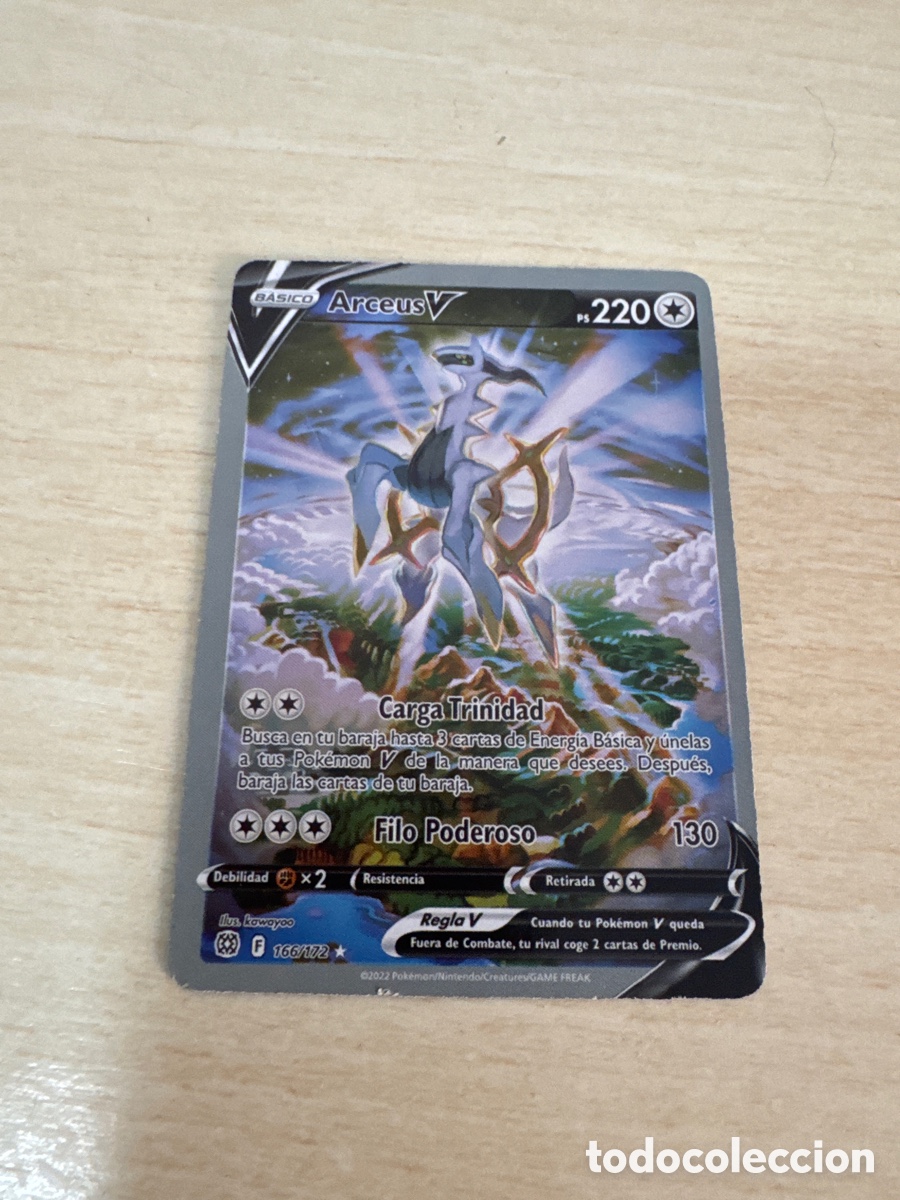 Trading cards: Carta Pok&eacute;mon Arceus V Alternate Art (166/172) - Astra Radiante 2022