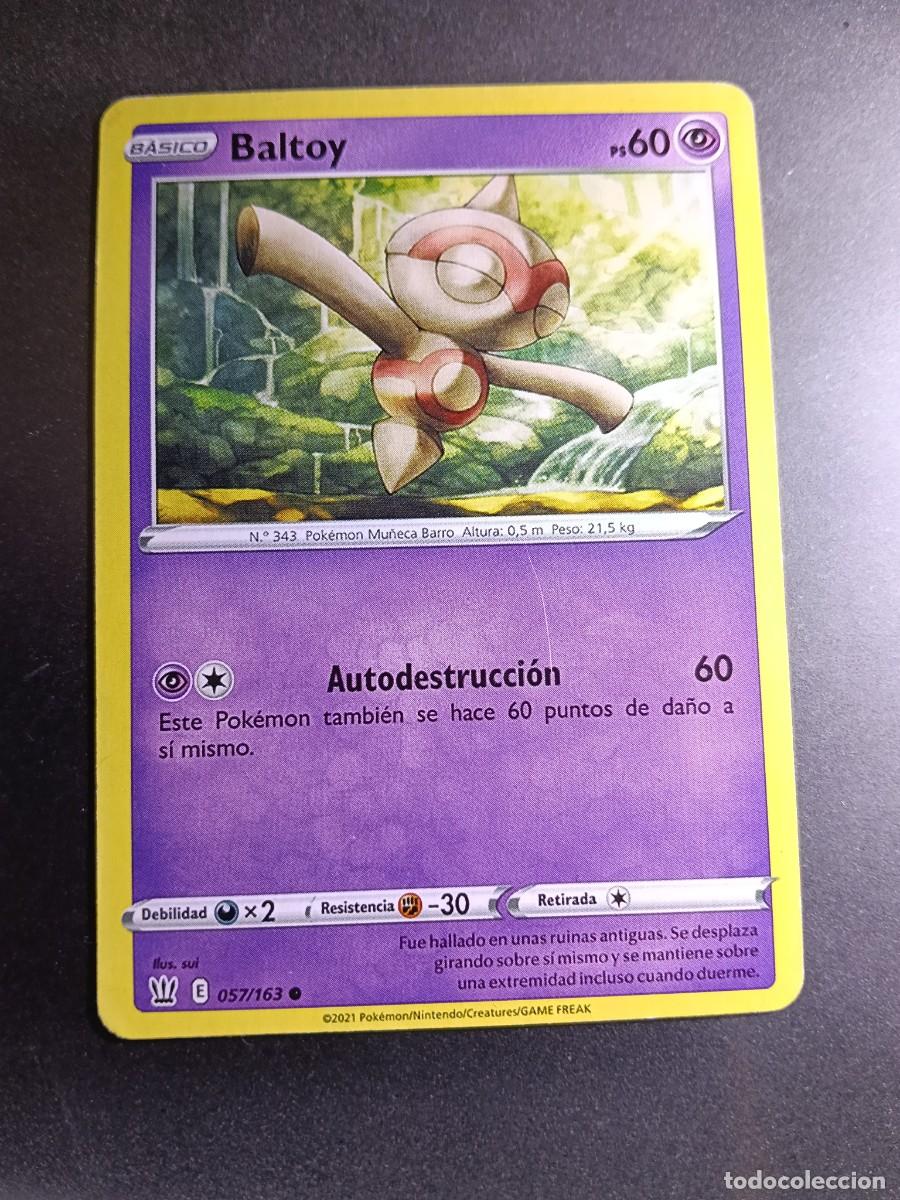 Trading cards: CROMO CARTA BALTOY 57/163 AUTODESTRUCCION N&ordm;343 POKEMON 2021