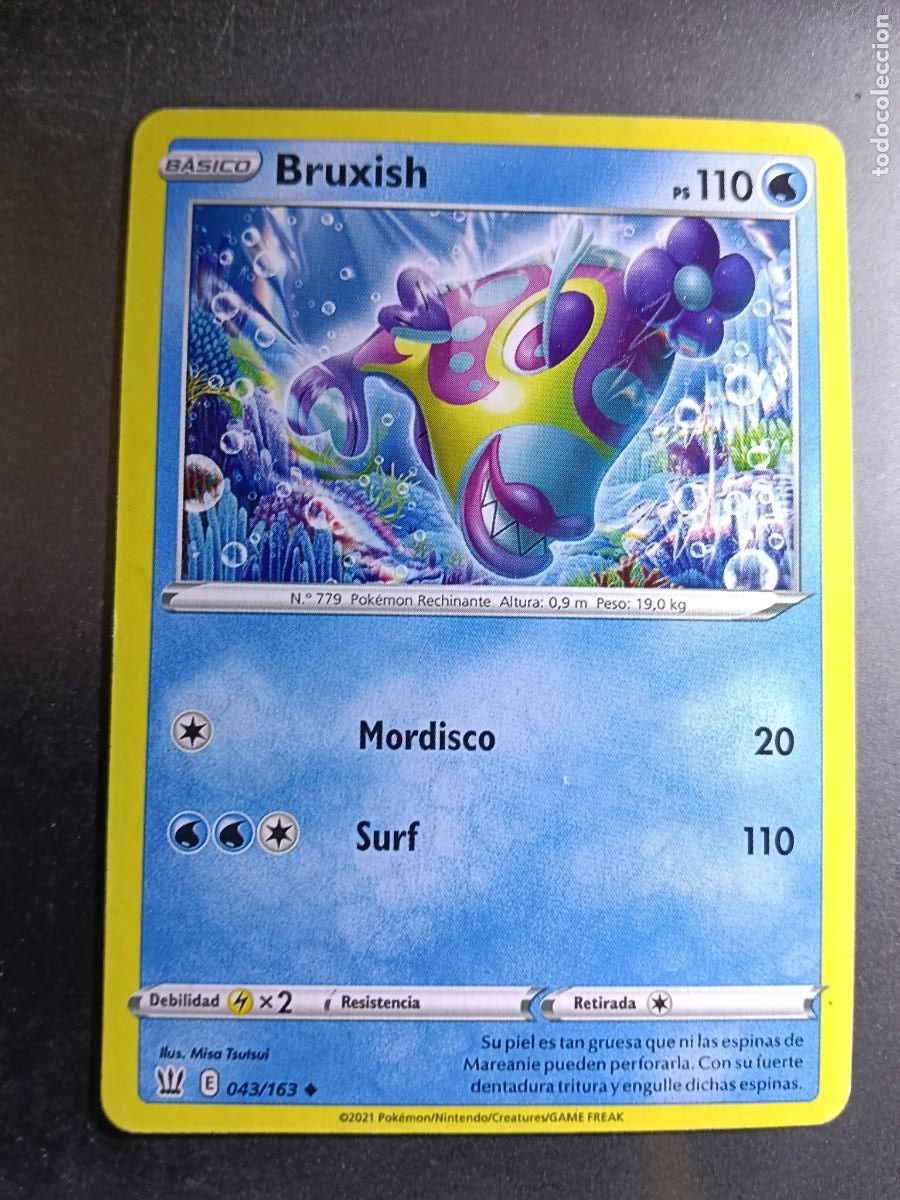 Trading cards: CROMO CARTA BRUXISH 43/163 MORDISCO SURF N&ordm;779 POKEMON 2021