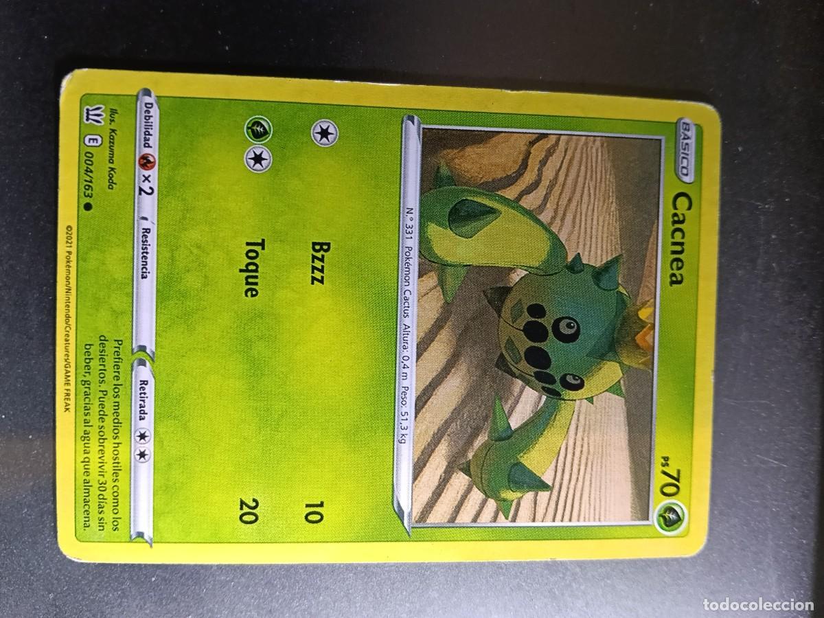 Trading cards: CROMO CARTA CACNEA 4/163 BZZZ TOQUE N&ordm;331 POKEMON 2021