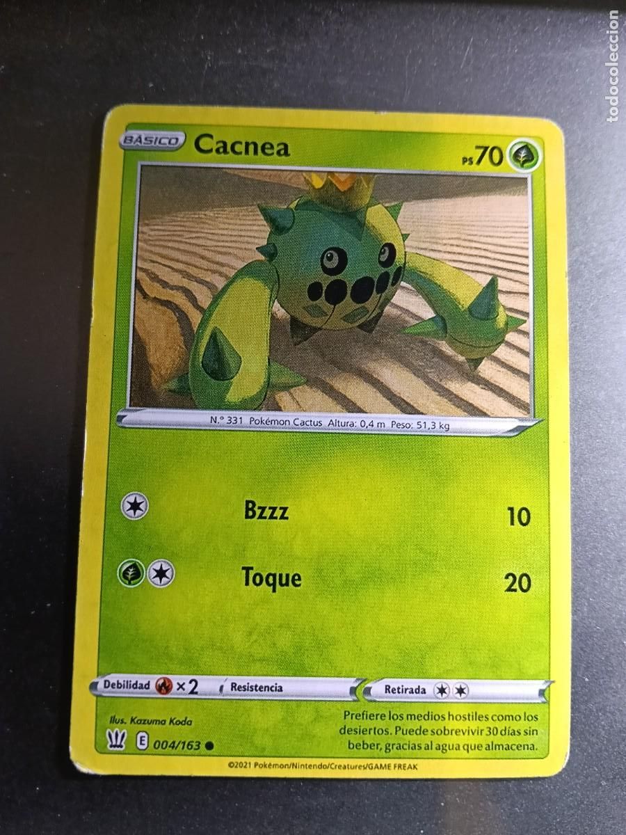Trading cards: CROMO CARTA CACNEA 4/163 BZZZ TOQUE N&ordm;331 POKEMON 2021