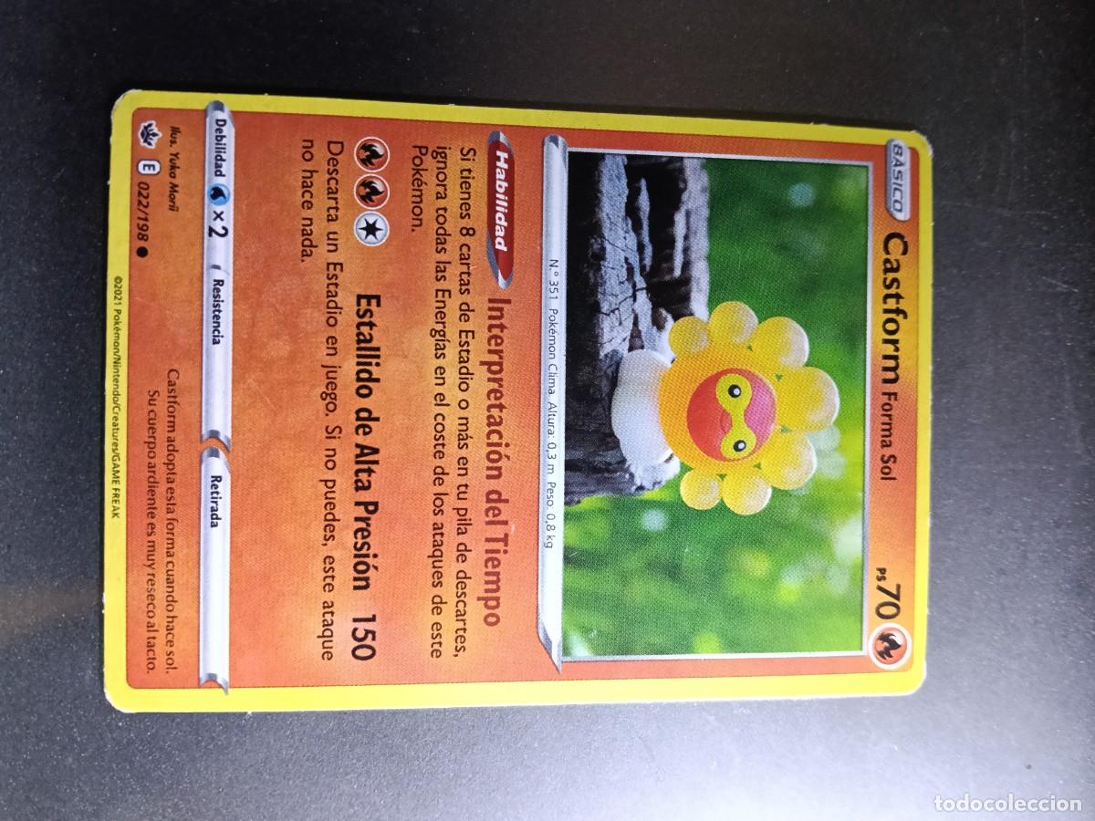 Trading cards: CROMO CARTA CASTFORM FORMA SAL 22/198 INTERPRETACION DEL TIEMPO ESTALLIDO ALTA N&ordm;351 POKEMON 2021